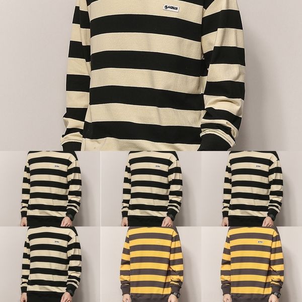 gcc7i 2020 новой весны мужской полосатый тренд случайный потерять crew neck long g7pof топ свитер свитер моды универсальный верхней втулке, Black
gcc7i 2020 новой весны мужской полосатый тренд случайный потерять crew neck long g7pof топ свитер свитер моды универсальный верхней втулке, Black