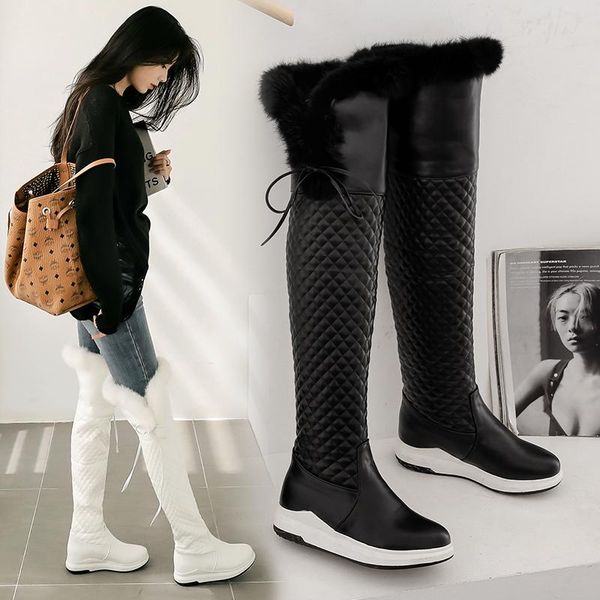 boots warm snow women 2021 winter shoes suede knee high ladies fashion wedge heels fur plush long, Black
boots warm snow women 2021 winter shoes suede knee high ladies fashion wedge heels fur plush long, Black