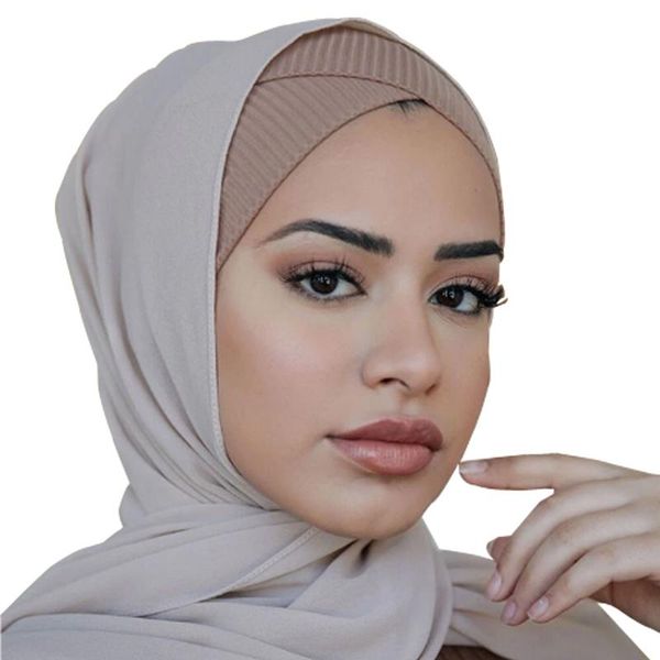 ethnic clothing muslim women underscarf bonnet stretchy cross inner hijab turban caps female islamic head wrap cap headband turbante mujer, Red
ethnic clothing muslim women underscarf bonnet stretchy cross inner hijab turban caps female islamic head wrap cap headband turbante mujer, Red