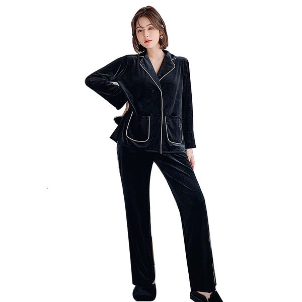 2021 new autumn female veet pyjamas vintage homewear thick turn collar double breasted long sleepwear sleeve i0ap, White
2021 new autumn female veet pyjamas vintage homewear thick turn collar double breasted long sleepwear sleeve i0ap, White