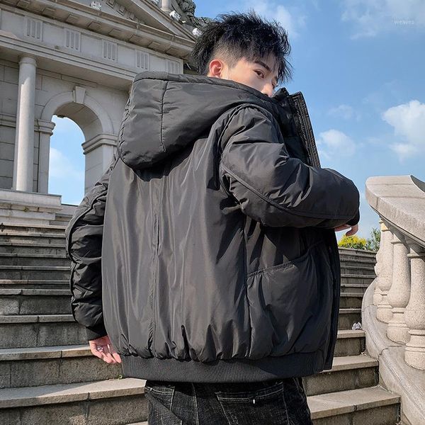 winter short down jacket men's slim warm thick fashion parka men solid color casual hooded coat man wild cotton jacket male1, Black
winter short down jacket men's slim warm thick fashion parka men solid color casual hooded coat man wild cotton jacket male1, Black