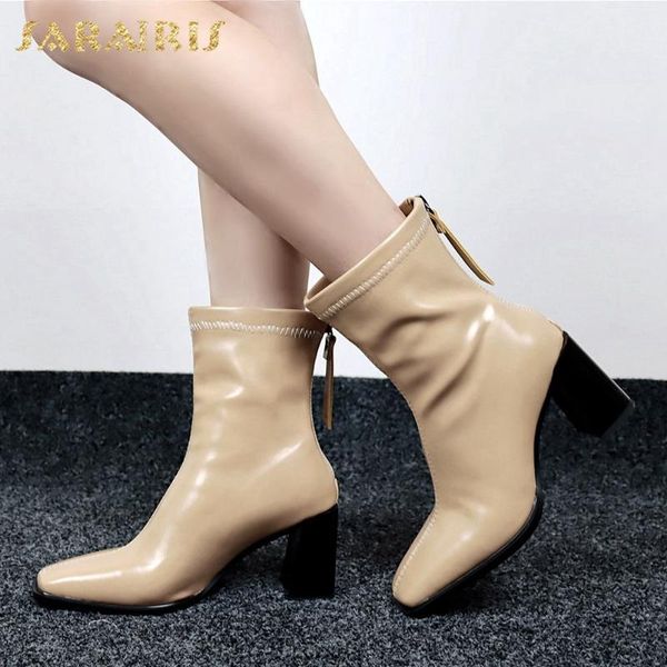 sarairis 2020 new design hoof heels elegant boots woman shoes zip up concise retro shoes ladies boots female, Black
sarairis 2020 new design hoof heels elegant boots woman shoes zip up concise retro shoes ladies boots female, Black