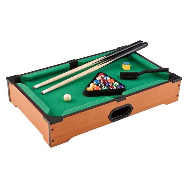 13.8 Inch Mini Tablepool Billiards Game Set Includes Game Balls,sticks,chalk, Brush And Tripod