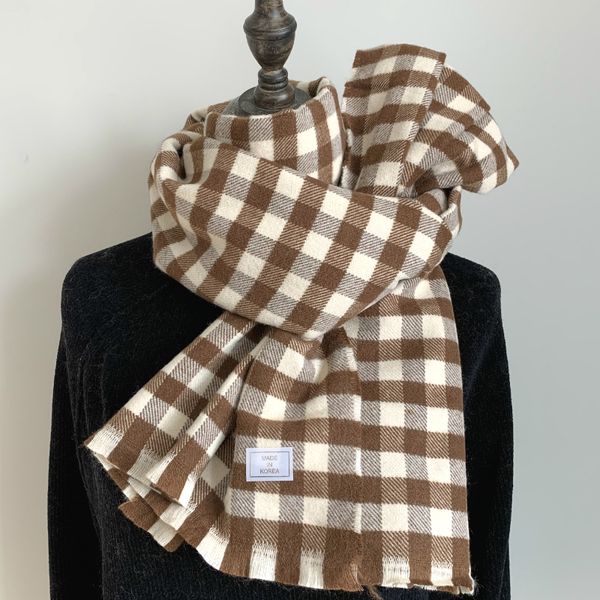 korean east gate classic plaid cashmere scarf for girls in autumn and winter, Blue;gray
korean east gate classic plaid cashmere scarf for girls in autumn and winter, Blue;gray