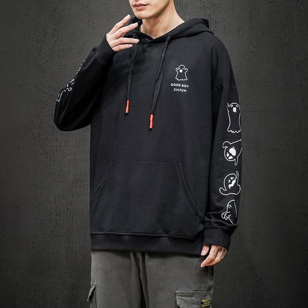 oversized warm sports cartoon print fashion casual hoodie loose long sleeve men's autumn new pocket lining, Black
oversized warm sports cartoon print fashion casual hoodie loose long sleeve men's autumn new pocket lining, Black