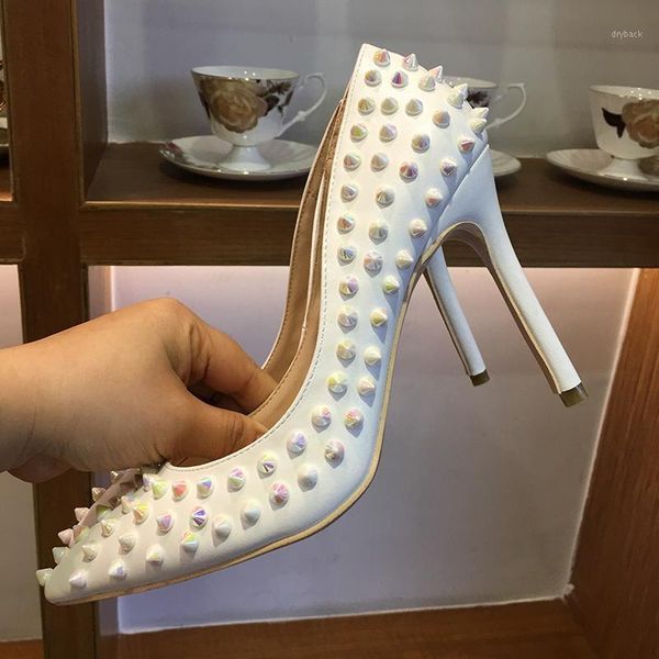 dress shoes 2021 fashion white leather spikes poined toe stiletto high heel shoe pump high-heeled shoes1, Black
dress shoes 2021 fashion white leather spikes poined toe stiletto high heel shoe pump high-heeled shoes1, Black