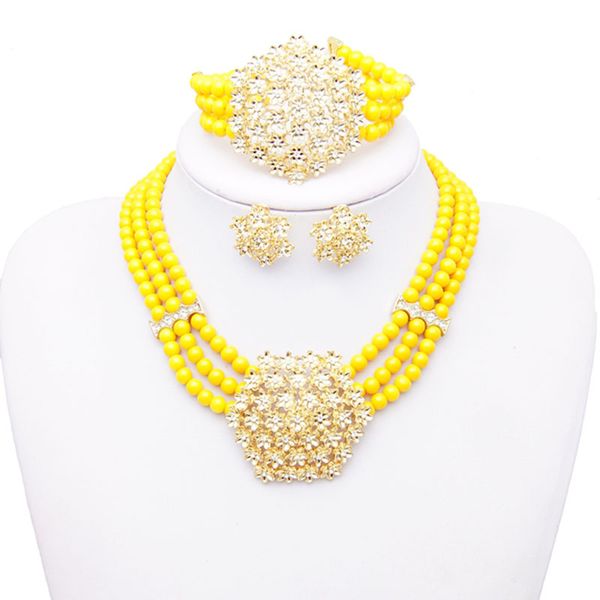 yulaili latest crystal necklace stud earrings bracelet african beads jewelry sets for women nigerian wedding jewellery accessories, Black
yulaili latest crystal necklace stud earrings bracelet african beads jewelry sets for women nigerian wedding jewellery accessories, Black