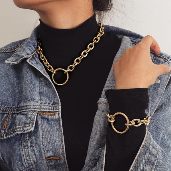 gold color thick chain necklace vintage chokers circle pendant hip hop jewelry necklace for women fashion jewelry dj-289, Golden;silver
gold color thick chain necklace vintage chokers circle pendant hip hop jewelry necklace for women fashion jewelry dj-289, Golden;silver