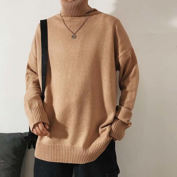 korean long knitted turtleneck men loose turtleneck men sweater streeetwear red/blue turtleneck sweater men winter 2019, White;black
korean long knitted turtleneck men loose turtleneck men sweater streeetwear red/blue turtleneck sweater men winter 2019, White;black