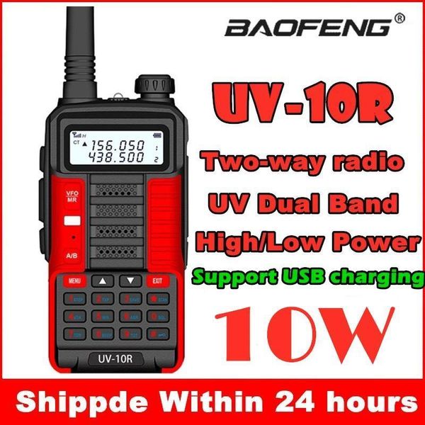 walkie talkie baofeng two way radio talkies long range uv-10r 10w portable ham cb station 2 vhf uhf transceiver uv5r1
walkie talkie baofeng two way radio talkies long range uv-10r 10w portable ham cb station 2 vhf uhf transceiver uv5r1