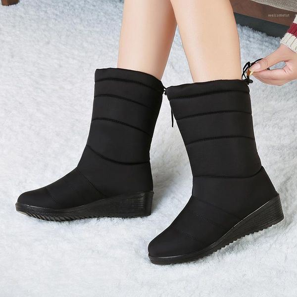 women boots 2021 new winter snow boots female warm fur ankle for women shoes wedge heel winter zipper botas mujer 421, Black
women boots 2021 new winter snow boots female warm fur ankle for women shoes wedge heel winter zipper botas mujer 421, Black
