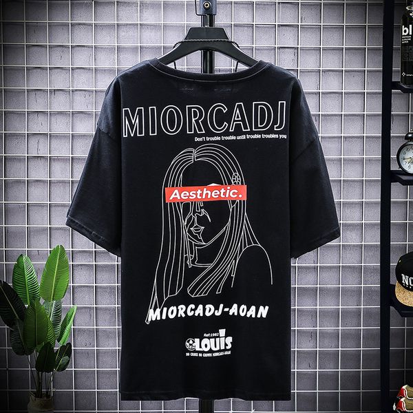 man's t-shirt men summer black graphic oversized hip hop japanese streetwear harajuku male t shirt kg-27, White;black
man's t-shirt men summer black graphic oversized hip hop japanese streetwear harajuku male t shirt kg-27, White;black