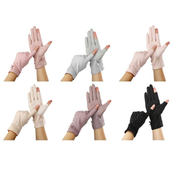 fingerless gloves women driving gloves summer spring stretch sunscreen anti-uv anti-slip glove breathable mittens, Blue;gray
fingerless gloves women driving gloves summer spring stretch sunscreen anti-uv anti-slip glove breathable mittens, Blue;gray