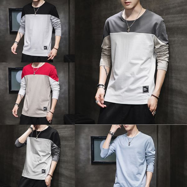 men's long sweater sleeve t-shirt 2020 new autumn sweater pure cotton bottomed shirt trendy clothes men's autumn t-shirt f41lq f41, Blue
men's long sweater sleeve t-shirt 2020 new autumn sweater pure cotton bottomed shirt trendy clothes men's autumn t-shirt f41lq f41, Blue