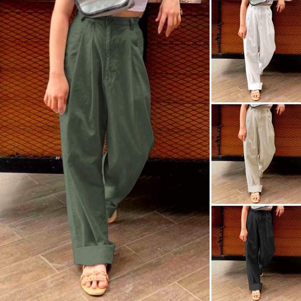 celmia women high waist pants 2020 fashion cotton buttons pockets harem trousers office plus size casual solid pantalon femme, Black;white
celmia women high waist pants 2020 fashion cotton buttons pockets harem trousers office plus size casual solid pantalon femme, Black;white