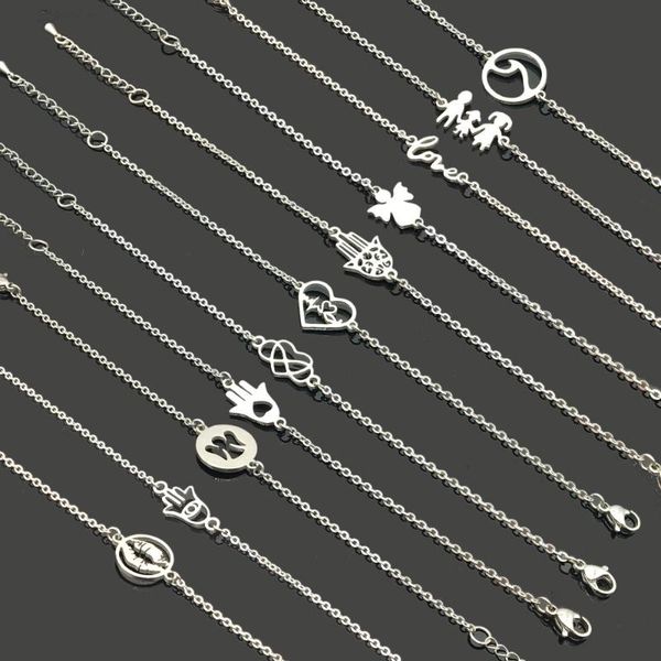 charm bracelets angel stainless steel chain bracelet infinity family love pendant for men women, Golden;silver
charm bracelets angel stainless steel chain bracelet infinity family love pendant for men women, Golden;silver