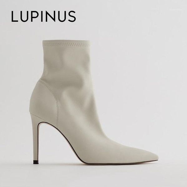lupinus design beige high heel women ankle boots 2020 new fashion stretch fabric chic pointed women sock boots1, Black
lupinus design beige high heel women ankle boots 2020 new fashion stretch fabric chic pointed women sock boots1, Black
