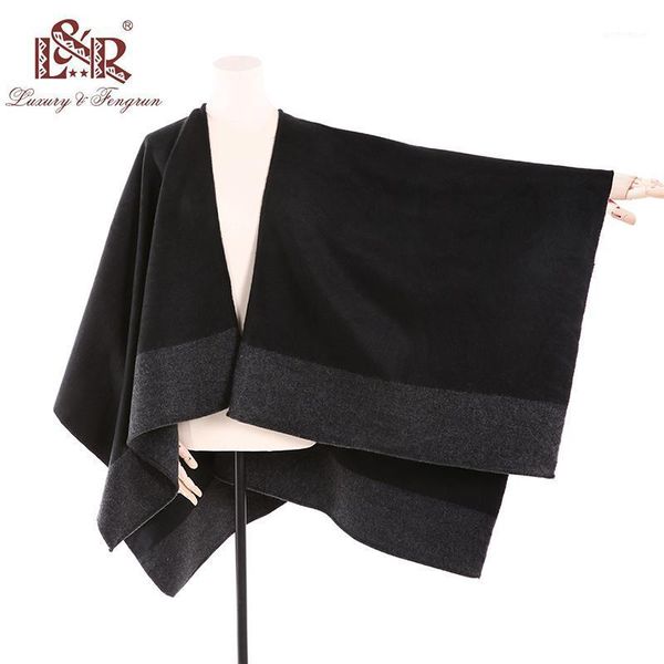 scarves cashmere winter capes & ponchos women contrast color scarf retro female multi-purpose shawl coats jackets1, Blue;gray
scarves cashmere winter capes & ponchos women contrast color scarf retro female multi-purpose shawl coats jackets1, Blue;gray
