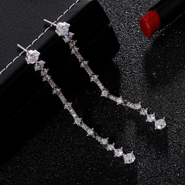 le2122 925 silver needle long earrings korean style simple earrings earline t200225, Golden
le2122 925 silver needle long earrings korean style simple earrings earline t200225, Golden