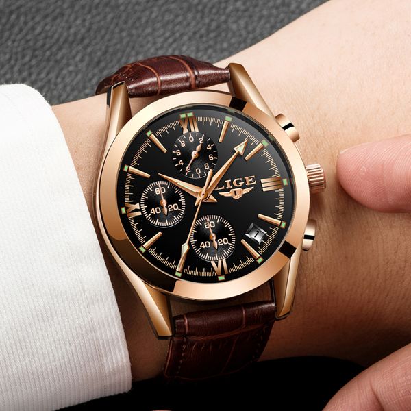 2019 Men's Watch Wishdoit Brand Luxury Casual Military Clock Sport Wristwatches Bracelet Leather Male Relogio Masculino+box