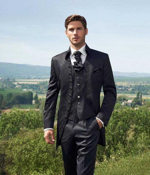 classic tuxedos groom wedding mandarin lapel men suits mens wedding suits tuxedo costumes de pour hommes men(jacket+pants+tie+vest) w350, Black;gray
classic tuxedos groom wedding mandarin lapel men suits mens wedding suits tuxedo costumes de pour hommes men(jacket+pants+tie+vest) w350, Black;gray