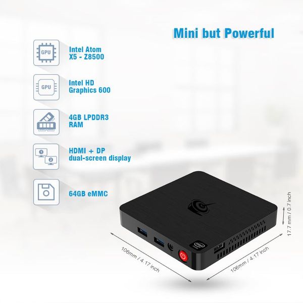 beelink t4 intel atom quad core x5-z8500 windows10 mini pc 1000m lan ac dual wifi hd dp display office computer win10 mini pc
beelink t4 intel atom quad core x5-z8500 windows10 mini pc 1000m lan ac dual wifi hd dp display office computer win10 mini pc