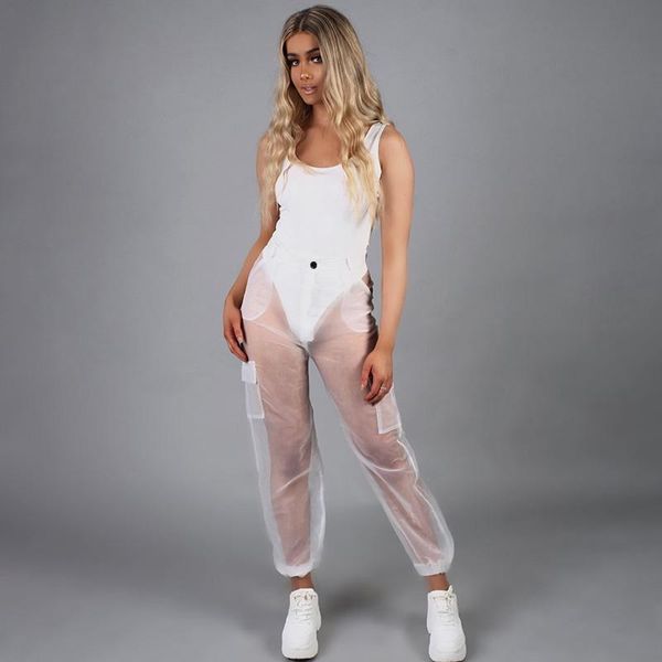 women transparent pants mesh sheer see through long pants casual loose wide leg trousers for daily life nightclub party, Black;white
women transparent pants mesh sheer see through long pants casual loose wide leg trousers for daily life nightclub party, Black;white