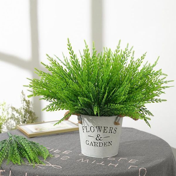 7 stem artificial asparagus fern grass shrub flower home office green plastic decorative plant1
7 stem artificial asparagus fern grass shrub flower home office green plastic decorative plant1