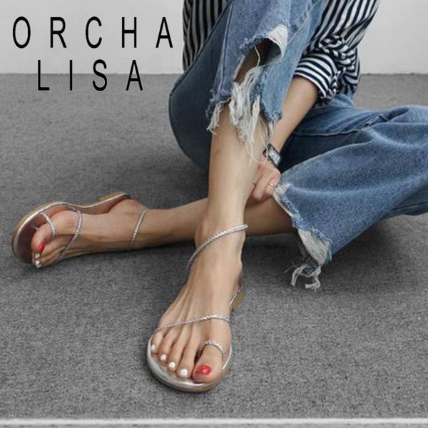 orchalisa women new 2021 sandals clip toe flat weave classic concise soft comfort big size 35-40 black casual beach silver a3680
orchalisa women new 2021 sandals clip toe flat weave classic concise soft comfort big size 35-40 black casual beach silver a3680