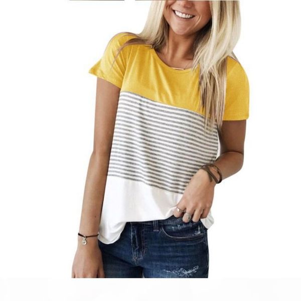 summer new style fashion women short sleeve t shirt crew neck striped patchwork cotton tees tshirt szie s-xxl, White
summer new style fashion women short sleeve t shirt crew neck striped patchwork cotton tees tshirt szie s-xxl, White
