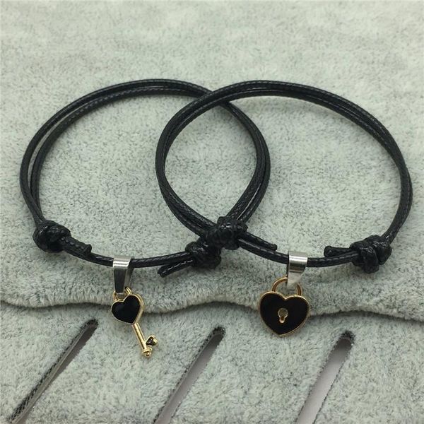 a pair of simple lovers bracelet, key heart chain jewelry bracelet, e bracelet birthday gift rope chain charm bracelets, Golden;silver
a pair of simple lovers bracelet, key heart chain jewelry bracelet, e bracelet birthday gift rope chain charm bracelets, Golden;silver