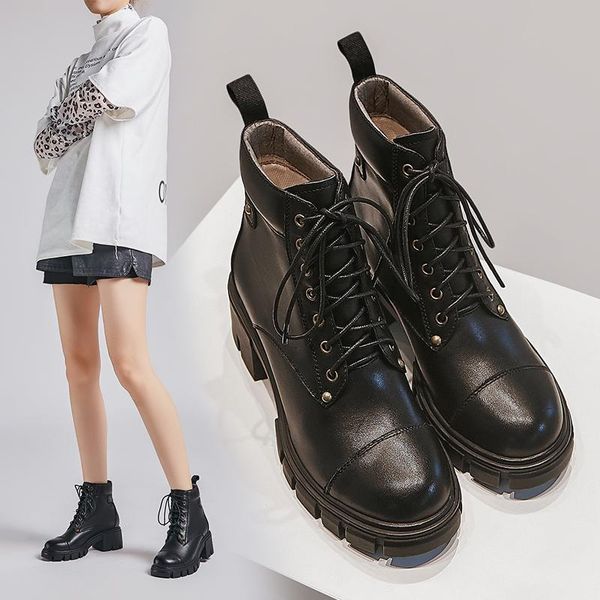 2020 новая осень зима панк boots женщин из натуральной кожи мотоциклов сапоги партии повседневная обувь женщина hight пятки лодыжки, Black
2020 новая осень зима панк boots женщин из натуральной кожи мотоциклов сапоги партии повседневная обувь женщина hight пятки лодыжки, Black