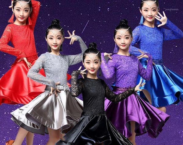 latin dance dress for girls long sleeve lace standard ballroom dancing dresses for kids performance wear salsa clothes1, Black;red
latin dance dress for girls long sleeve lace standard ballroom dancing dresses for kids performance wear salsa clothes1, Black;red