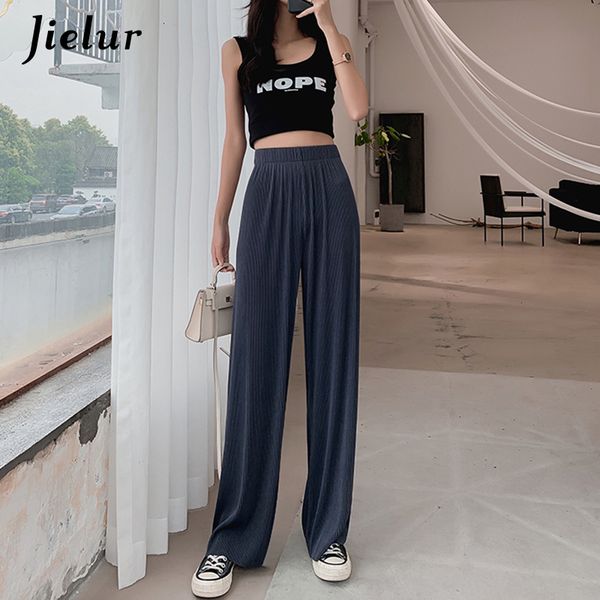 jielur 2020 high waist pleated pants female s-xxl thin simple loose straight women trousers black navy blue wide leg long pants 1017, Black;white
jielur 2020 high waist pleated pants female s-xxl thin simple loose straight women trousers black navy blue wide leg long pants 1017, Black;white