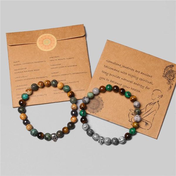 gothic style skull bracelets men 2020 fashion handmade silver color charm bracelet women amulet tiger eye stone beads pulsera, Black
gothic style skull bracelets men 2020 fashion handmade silver color charm bracelet women amulet tiger eye stone beads pulsera, Black