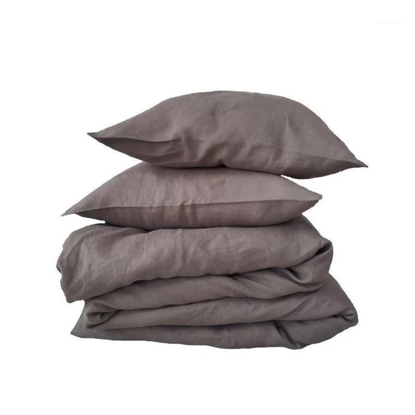 bedding sets 3pcs linen duvet cover one + two pillow cases 4 colors brown black lt. blue green available1
bedding sets 3pcs linen duvet cover one + two pillow cases 4 colors brown black lt. blue green available1