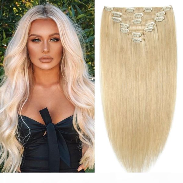 10a grade virgin human hair clip in extensions #60 platinum blonde double weft clip on hair extensions 120g 8pcs, Black;brown
10a grade virgin human hair clip in extensions #60 platinum blonde double weft clip on hair extensions 120g 8pcs, Black;brown