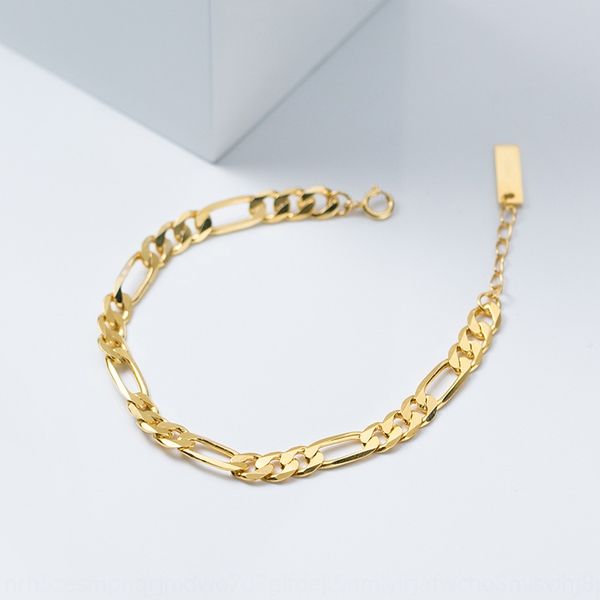 eloge s925 silver women's korean version of fashion temperament chain bracelet bracelet ringsimple personalized hand jewelry batch s418, Golden;silver
eloge s925 silver women's korean version of fashion temperament chain bracelet bracelet ringsimple personalized hand jewelry batch s418, Golden;silver