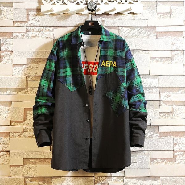 2021 new casual spring autumn plaid shirt men long sleeve japan style streetwear plus size m-5xl clothes 2386, White;black
2021 new casual spring autumn plaid shirt men long sleeve japan style streetwear plus size m-5xl clothes 2386, White;black