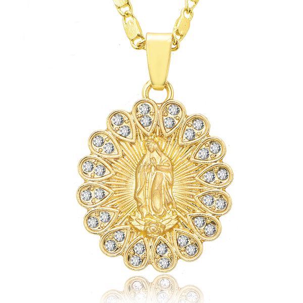 pendant necklaces holy virgin mary necklace religion dainty golden christian cubic zircon women collier femme jewelry, Silver
pendant necklaces holy virgin mary necklace religion dainty golden christian cubic zircon women collier femme jewelry, Silver