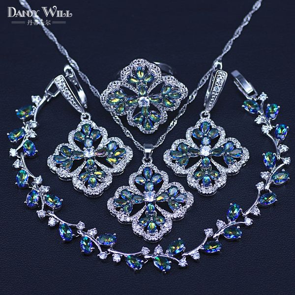 mystic rainbow fire cubic zirconia jewelry sets women silver color jewelry earrings/pendant/necklace/rings/bracelet
mystic rainbow fire cubic zirconia jewelry sets women silver color jewelry earrings/pendant/necklace/rings/bracelet