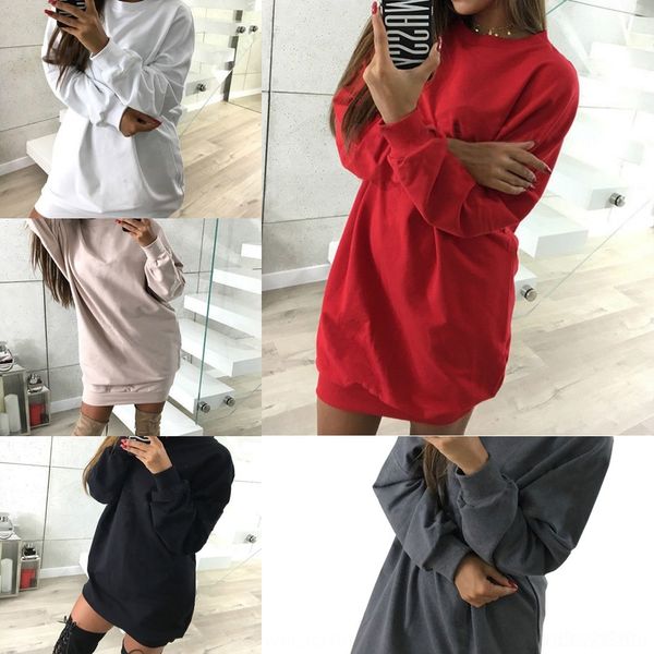 qc0nr winter casual round neck solid sweater sweater dress mid-length clothing dress new women's color drrma, Black
qc0nr winter casual round neck solid sweater sweater dress mid-length clothing dress new women's color drrma, Black