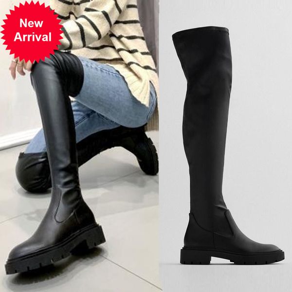 2021 the new new female chunky heels thigh high fashion sleek ladies boots elegant woman winter shoes 75yv, Black
2021 the new new female chunky heels thigh high fashion sleek ladies boots elegant woman winter shoes 75yv, Black