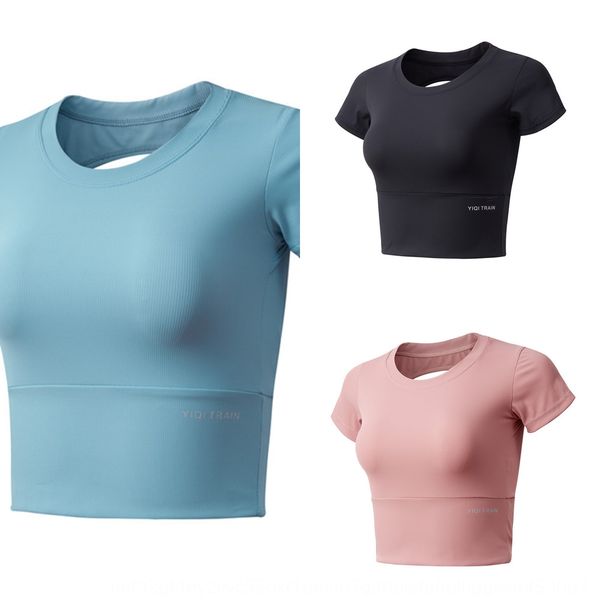 show thin hollowed out back fitness suit short sleeve women's short style quick drying tight and breathable open navel sports t-shirt t, Gray
show thin hollowed out back fitness suit short sleeve women's short style quick drying tight and breathable open navel sports t-shirt t, Gray