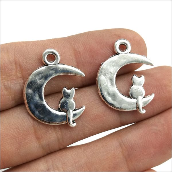 wholesale lot 100pcs retro antique silver lovely a cat on moon alloy charms pendants jewelry making diy jewelry findings animals 23x18mm, Bronze;silver
wholesale lot 100pcs retro antique silver lovely a cat on moon alloy charms pendants jewelry making diy jewelry findings animals 23x18mm, Bronze;silver