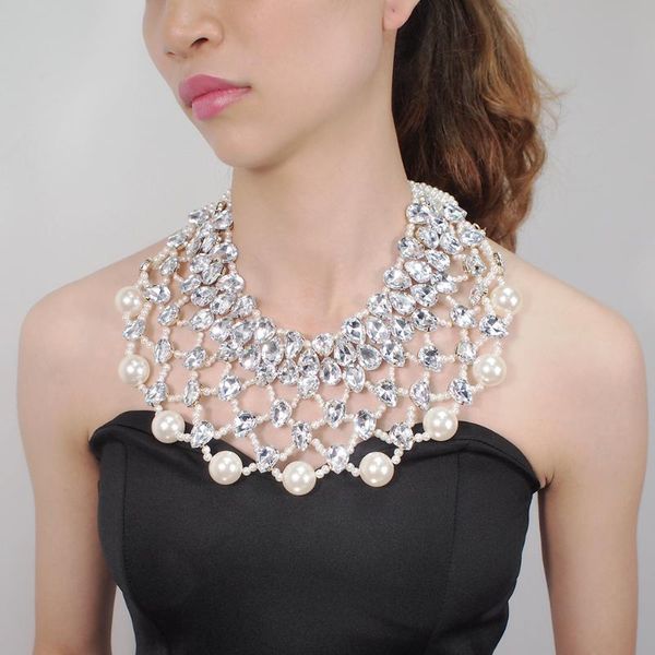 luxury rhinestone chunky pearl necklace women statement necklace wedding bridal jewelry new, Golden;silver
luxury rhinestone chunky pearl necklace women statement necklace wedding bridal jewelry new, Golden;silver