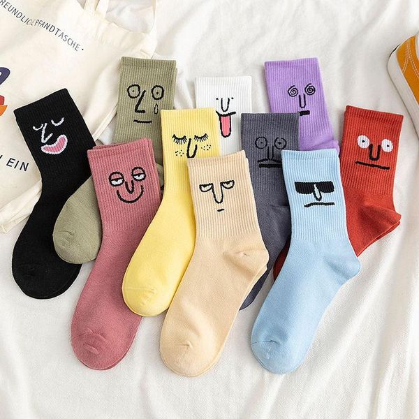 cute cartoon emoticons women's pure cotton socks ladies funny and fashionable ten colors female socks, Black;white
cute cartoon emoticons women's pure cotton socks ladies funny and fashionable ten colors female socks, Black;white