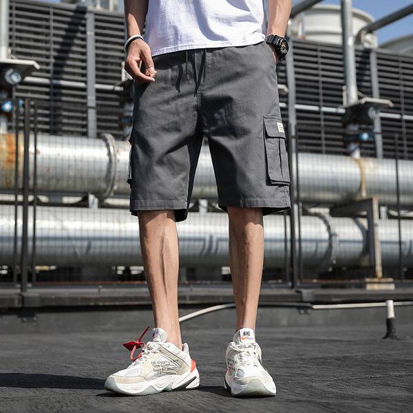 2020 summer new casual shorts korean loose capris overalls beach men's pants, Black
2020 summer new casual shorts korean loose capris overalls beach men's pants, Black