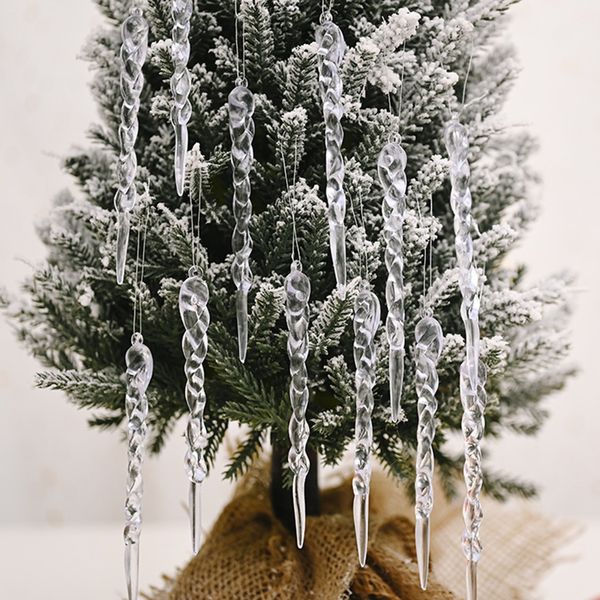 13cm christmas decoration simulation 5/6/12pcs icicle ornament xmas tree fake ice party hanging pendants kerst
13cm christmas decoration simulation 5/6/12pcs icicle ornament xmas tree fake ice party hanging pendants kerst