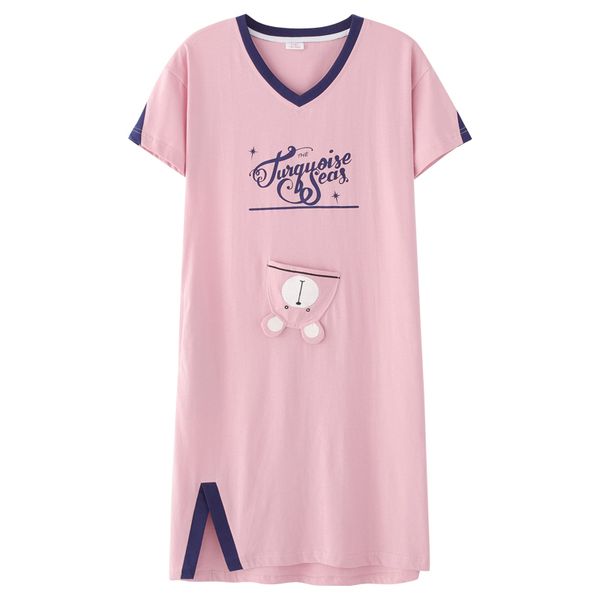 female sleepshirt plus size nightgown loose clothes short sleeve negligee one-piece dress cotton nightgown summer nightdress t200429, Black;red
female sleepshirt plus size nightgown loose clothes short sleeve negligee one-piece dress cotton nightgown summer nightdress t200429, Black;red